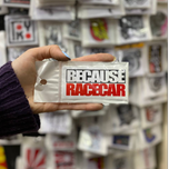 استیکر PVC طرح BECAUSE RACECAR