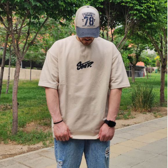 تیشرت گرم بالای مدل دراپسایز کد 85