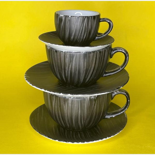 فنجان قهوه راه راه