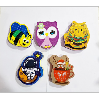 تخته پاک کن وایت برد فانتزی جور بسته 18 عددی