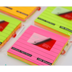 کاغذ یادداشت چسب دار  خط دار قیمت 12 عددی