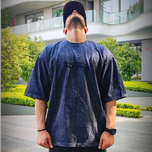 تیشرت سنگشور باکسی پارچه ماکان گرم بالا کد 86