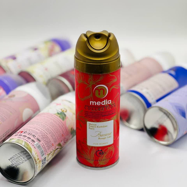 اسپری بدن میدیا مدل 12 رایحه | خوشبوکننده ماندگار زنانه و مردانه