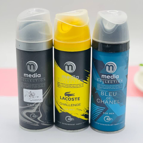 اسپری بدن میدیا مدل 12 رایحه | خوشبوکننده ماندگار زنانه و مردانه