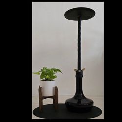 قلیان مسترپوک بلند طرح دار مارپیچ تمام مشکی