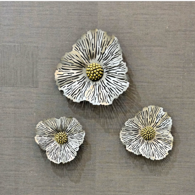 دیوارکوب گل سه تکه