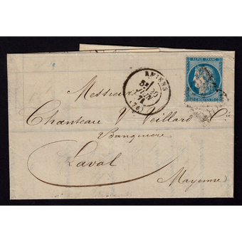 نامه کلاسیک فرانسه 1876 میلادی
