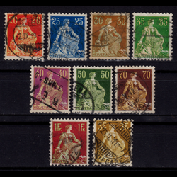 سری تمبر سوئیس 1908  ارزش جهانی 33 دلار