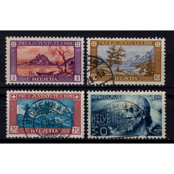 تمبر سوئیس سری کامل 1929 ارزش 16 دلار