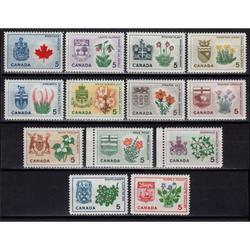 تمبر کانادا سری کامل نشان های استانی 1964