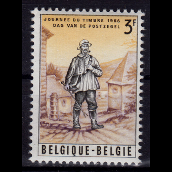 تمبر بلژیک روز تمبر 1966