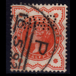 تمبر بریتانیا پرفین دار ملکه ویکتوریا 1887