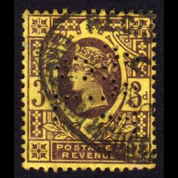تمبر بریتانیا ملکه ویکتوریا پرفین دار 1887