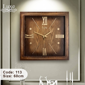 ساعت دیواری چوبی مدل لوکس 113