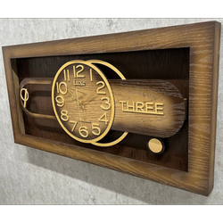 ساعت دیواری چوبی مدل لوکس 114