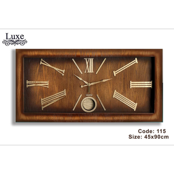 ساعت دیواری چوبی مدل لوکس 115