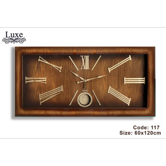 ساعت دیواری چوبی مدل لوکس 117