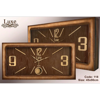 ساعت دیواری چوبی مدل لوکس 118