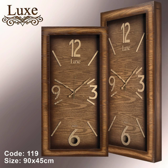 ساعت دیواری چوبی مدل لوکس 119