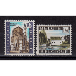 تمبر بلژیک ساختمان ها سری کامل 1970
