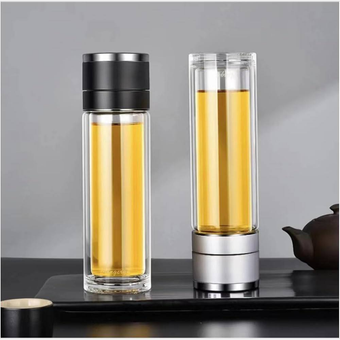 فلاسک دمنوش ساز پیرکس درب فشاری