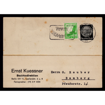 کارت پستی دست ساز آلمان رایش 1938