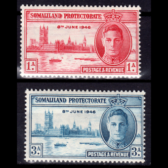 تمبر پیروزی در جنگ جورج ششم 1946 Somaliland Protectorate