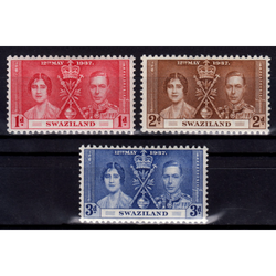 تمبر تاج گذاری جورج پنجم و ملکه الیزابت 1937 Swaziland