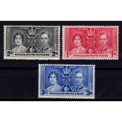 تمبر تاج گذاری جورج پنجم و ملکه الیزابت 1937 Somaliland Protectorate