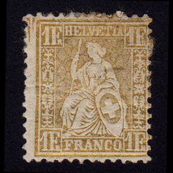تمبر طلایی سوئیس 1881