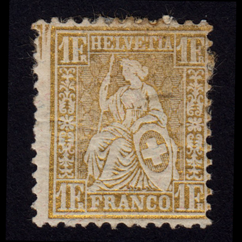 تمبر طلایی سوئیس 1881