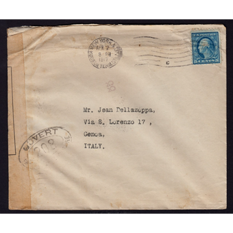 پاکت نامه آمریکا 1917 میلادی