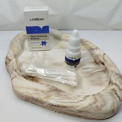 سفیدکننده دندان لانبنا LANBENA | خداحافظی با زردی دندان در خانه!