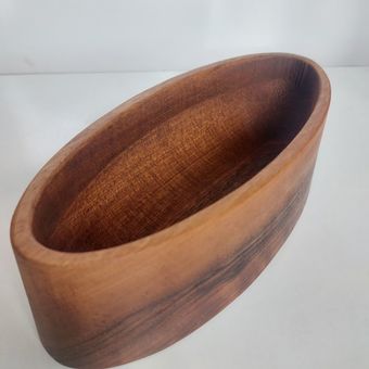 کاسه چوب گردو بیضی