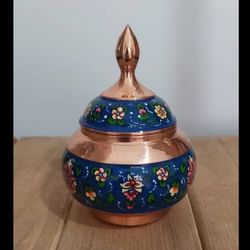 قندان مس و پرداز  سایز 16
