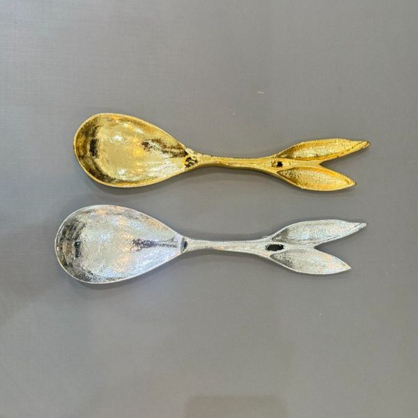 قاشق آجیل فلزی طرح دار