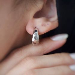 گوشواره نقره حلقه ای ترند