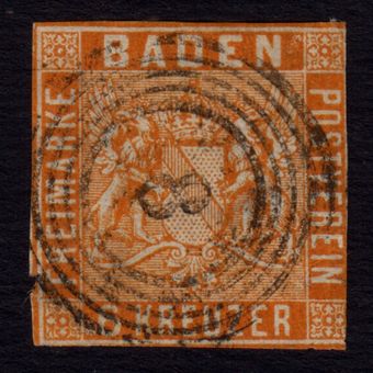تمبر کلاسیک آلمان ایالت بادن 1862-1860