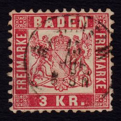تمبر کلاسیک آلمان ایالت بادن 1868