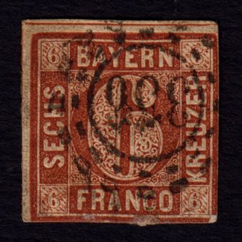 تمبر کلاسیک آلمان ایالت باواریا 1858-1850