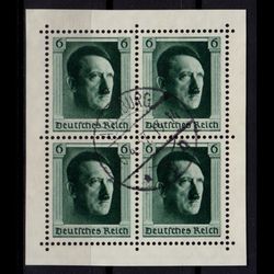 بلوک تمبر هیتلر آلمان نازی 1937