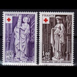 سری کامل تمبر صلیب سرخ فرانسه 1976