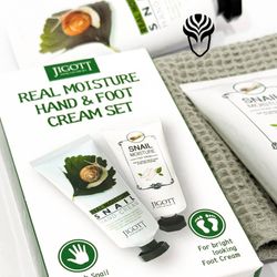 کرم دست و کرم پا   Jigott Real Moisture Hand & Foot Cream Set – Snail