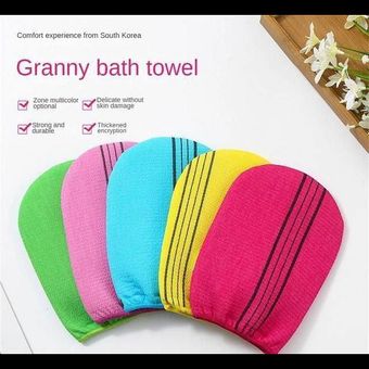 لیف لایه‌بردار  Korean Exfoliating Bath Towel / Granny Bath Towel