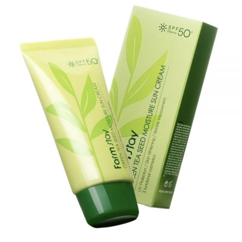 ضدآفتاب چای سبز فارم استی Farmstay Green Tea UV Sunscreen SPF50  PA