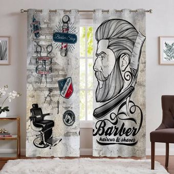 پرده آریشگاه مردانه