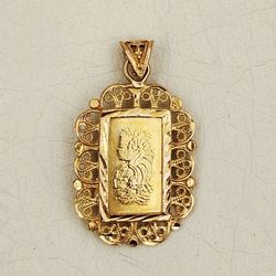 پلاک رخ بدون اجرت ( 3.130 گرم )