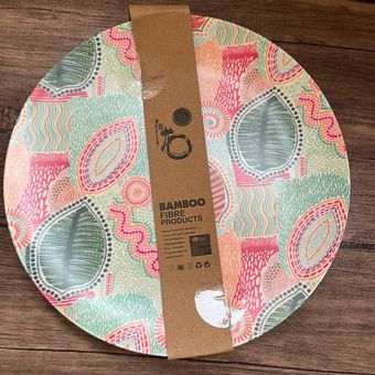 بشقاب غذاخوری بامبو طرح 02 (یک عدد)