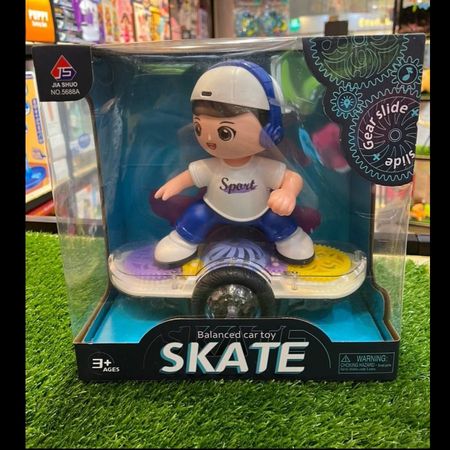 پسر اسکیت سوار موزیکال با نور و حرکت