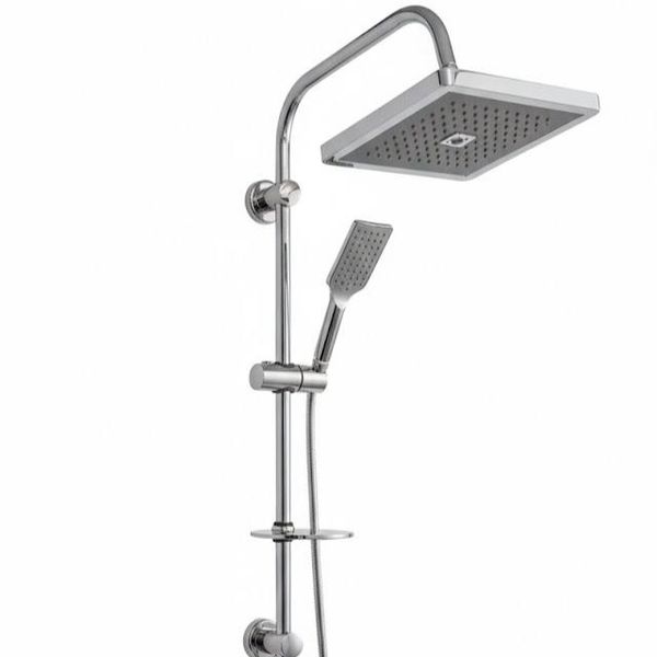 ست 6 تکه مدل لاله کروم + دوش دوکاره رسوب‌گیر (5 سال گارانتی شیرآلات + ارسال رایگان)